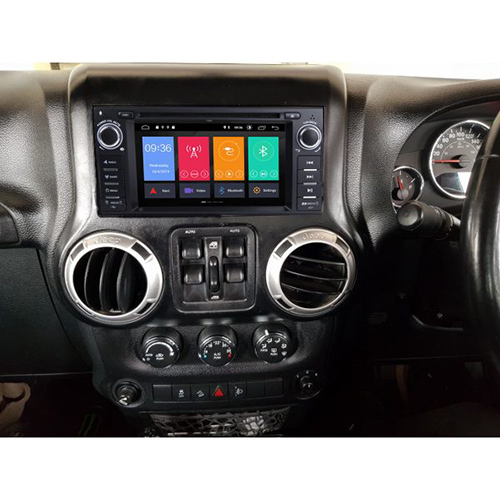 Jeep Wrangler Grand Cherokee Compass Commander Chrysler Dodge Android 7  inch GPS Navigation Bluetooth DVD USB Radio Unit System - Kakadi